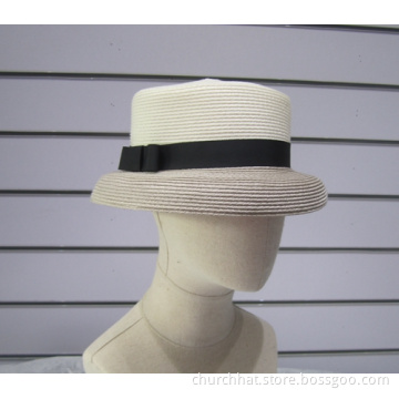 Fine PP Braid Sun Boater Hats